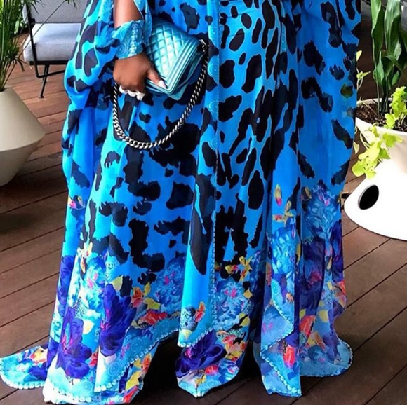 MS. FABULOUS BLUE LOOSE FIT DRESS - Picture 3 of 3